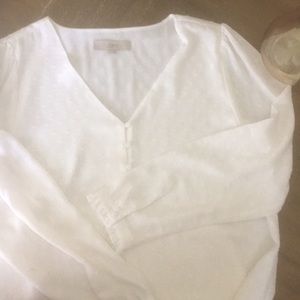 Loft blouse size large off white